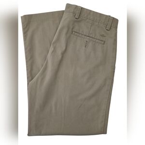 Dockers Classic Signature Khaki Flat Front Pants Mens 34X30 Casual Slacks